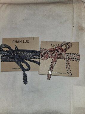 NWT Chan Luu Hand-Beaded Silk Wrap Bracelets